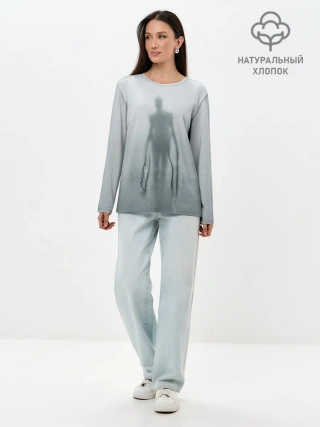 Лонгслив женский. Хлопок / Slender