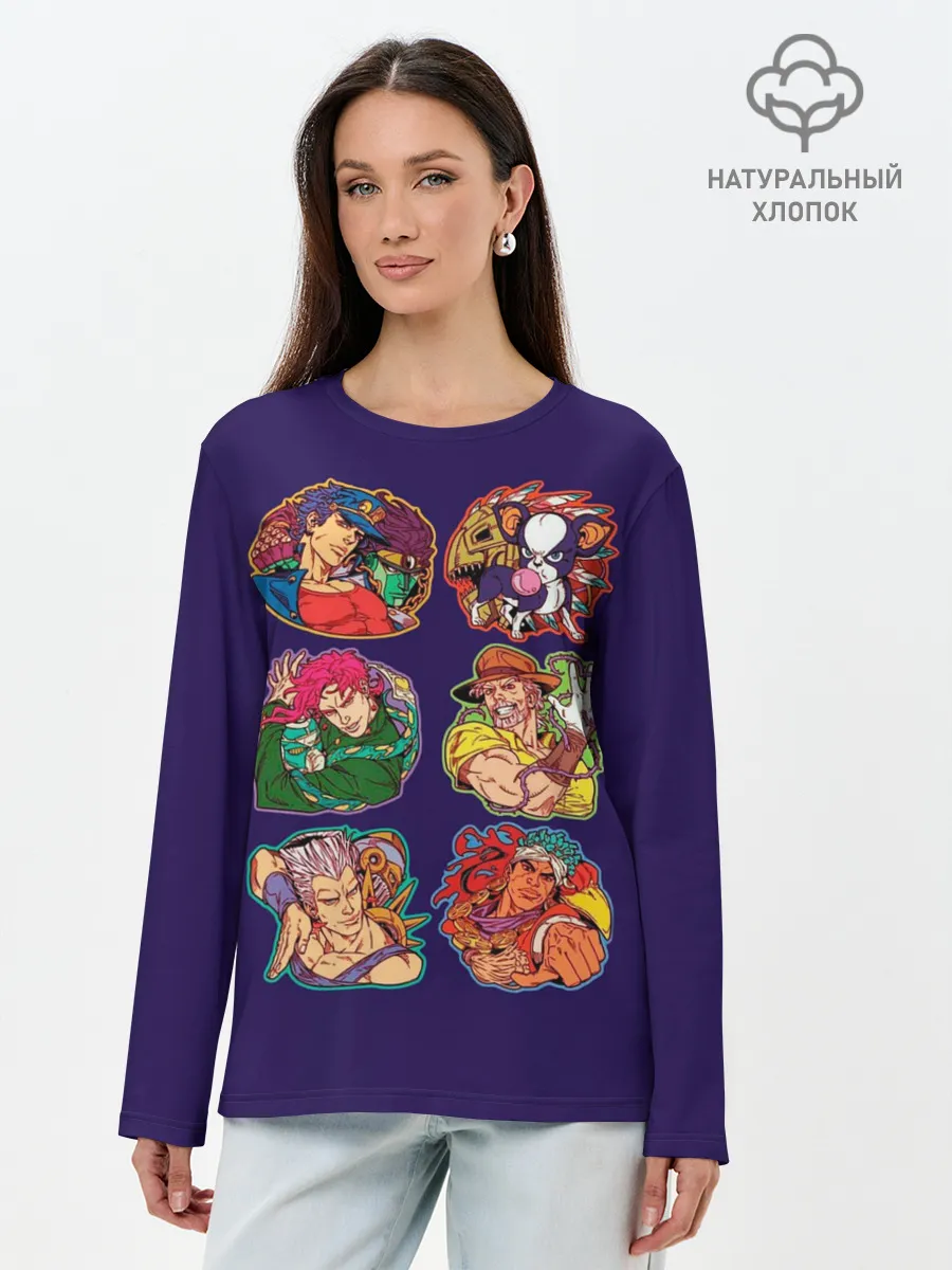 Лонгслив женский. Хлопок / JoJo team