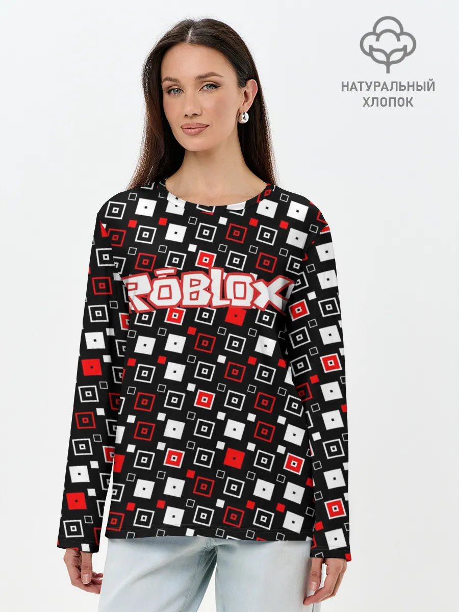 Лонгслив женский. Хлопок / Roblox