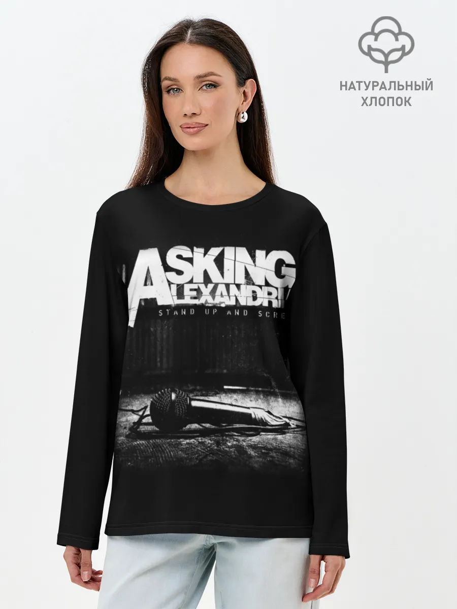 Лонгслив женский. Хлопок / Asking Alexandria