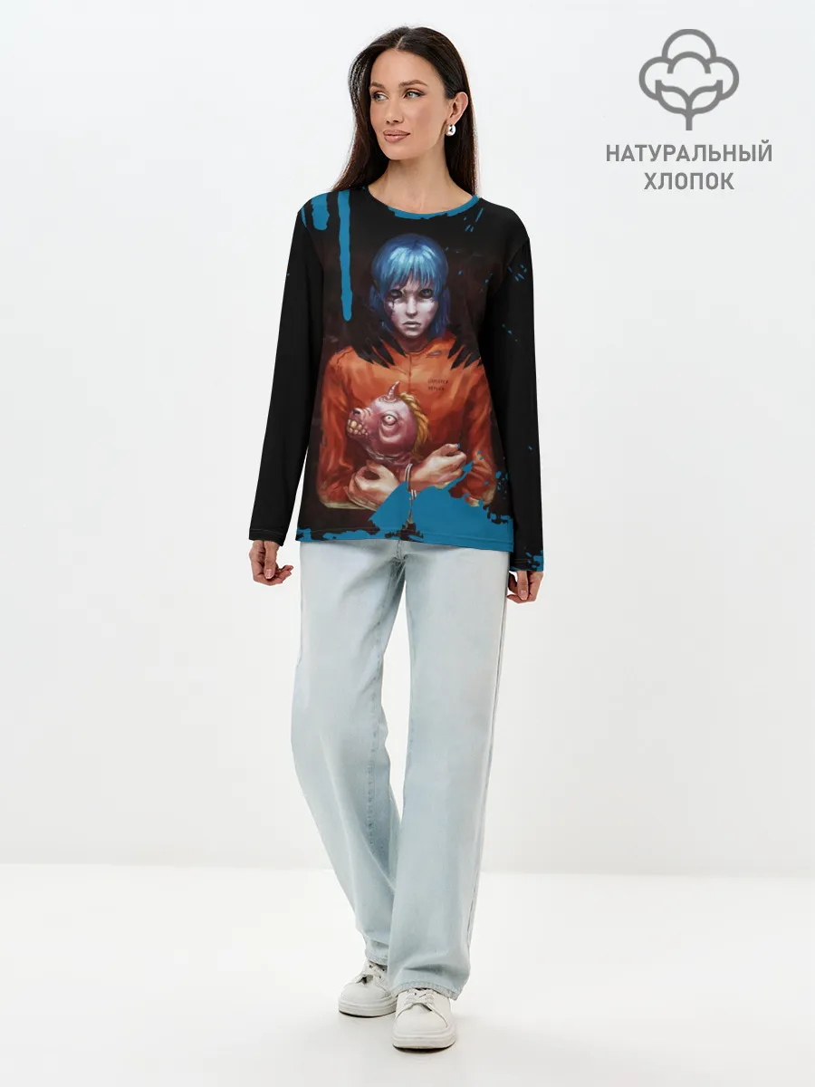 Лонгслив женский. Хлопок / Sally Face