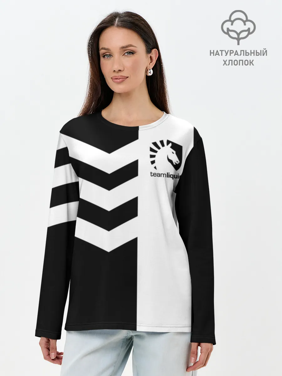 Лонгслив женский. Хлопок / Team Liquid