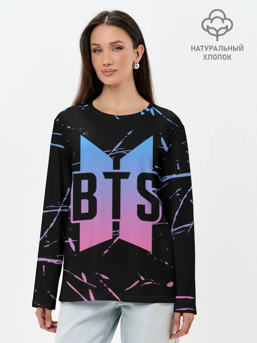 Лонгслив женский. Хлопок / BTS LOVE YOURSELF | БТС