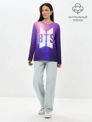 Лонгслив женский. Хлопок / BTS SPACE