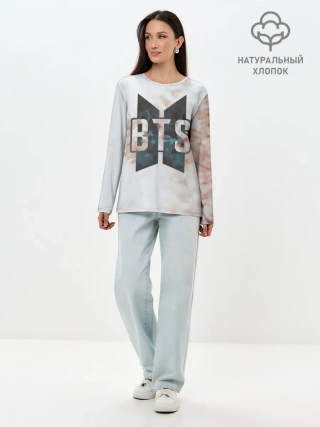 Лонгслив женский. Хлопок / BTS SAKURA