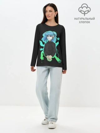 Лонгслив женский. Хлопок / Sally Face