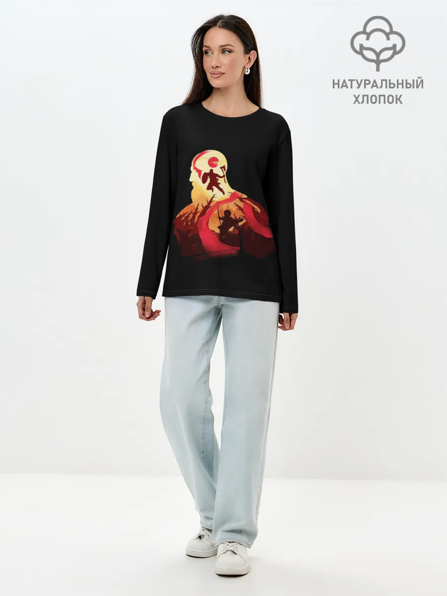 Лонгслив женский. Хлопок / God of War