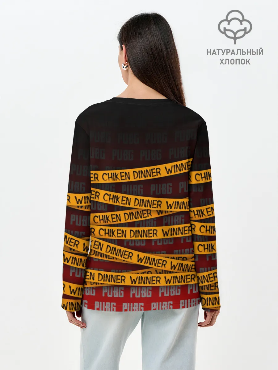 Лонгслив женский. Хлопок / PUBG