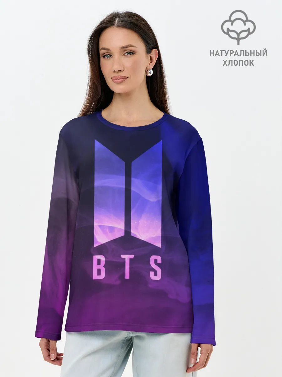 Лонгслив женский. Хлопок / BTS LOVE YOURSELF