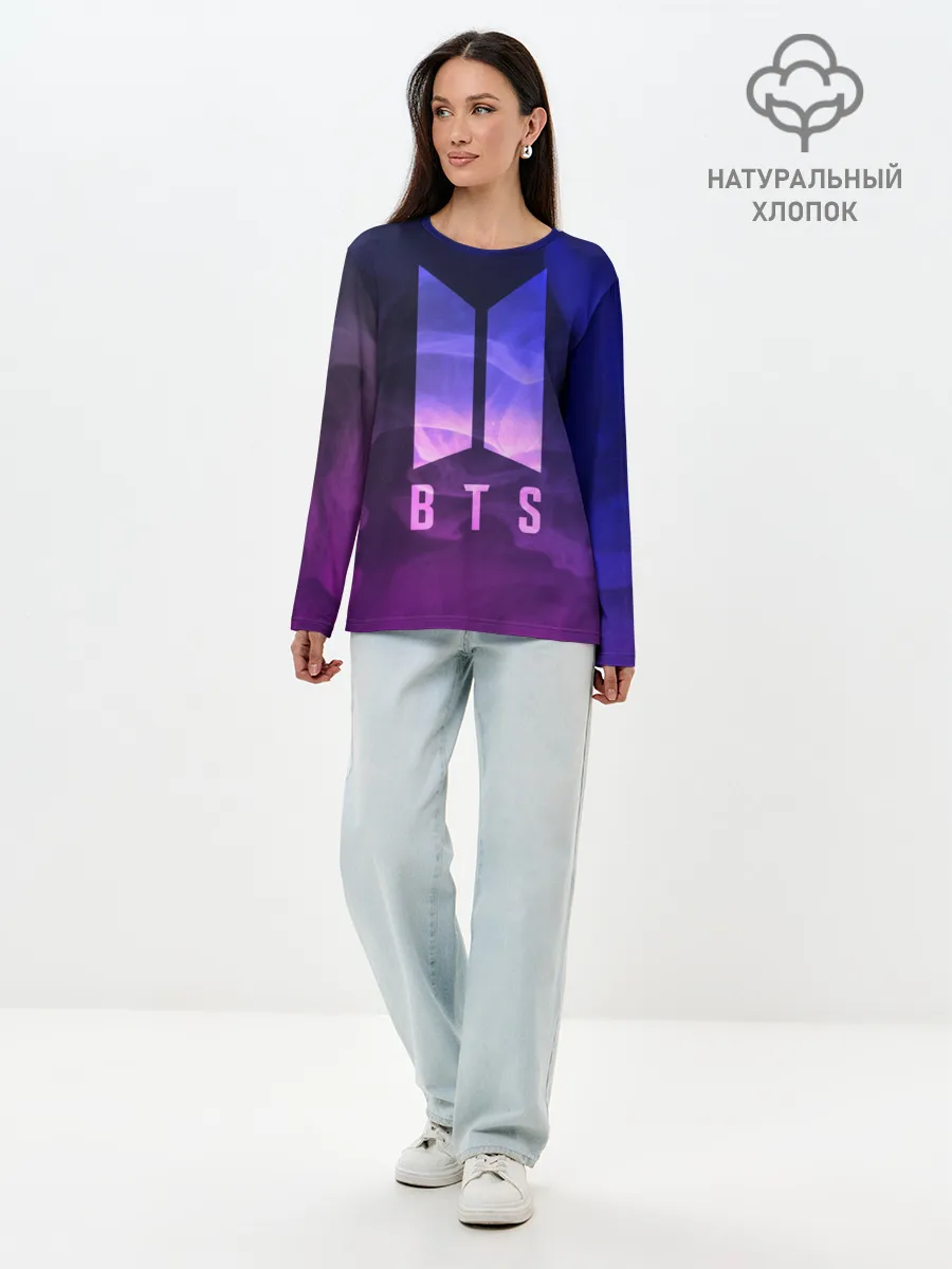 Лонгслив женский. Хлопок / BTS LOVE YOURSELF