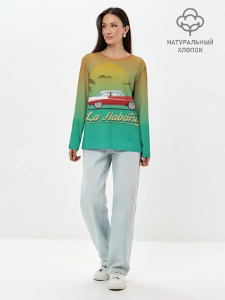 Лонгслив женский. Хлопок / La Habana