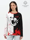 Лонгслив женский. Хлопок / MONOKUMA Blood