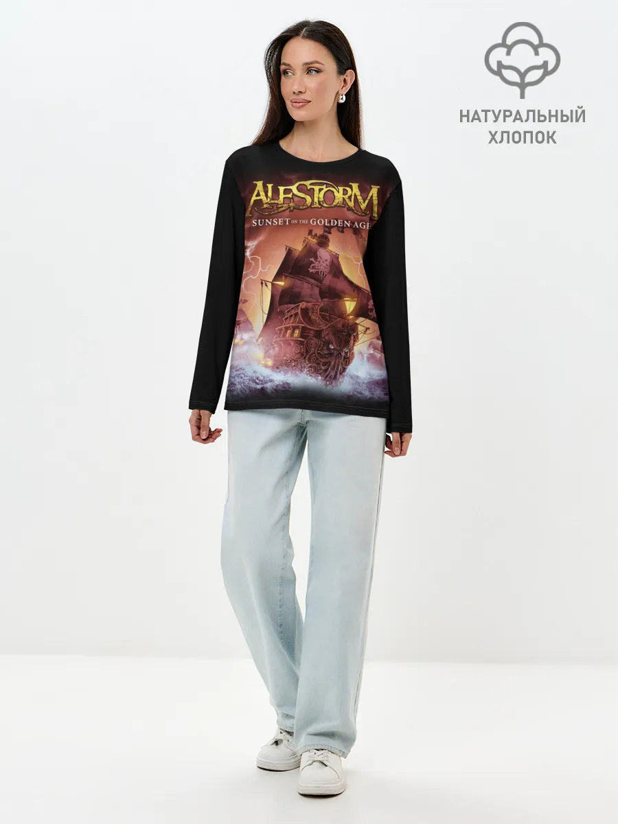 Лонгслив женский. Хлопок / Alestorm