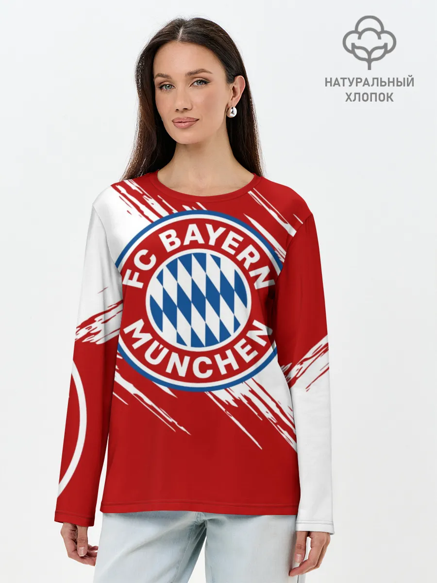 Лонгслив женский. Хлопок / Бавария