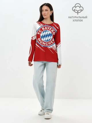 Лонгслив женский. Хлопок / Бавария