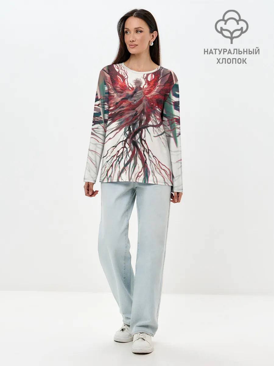 Лонгслив женский. Хлопок / Гуль