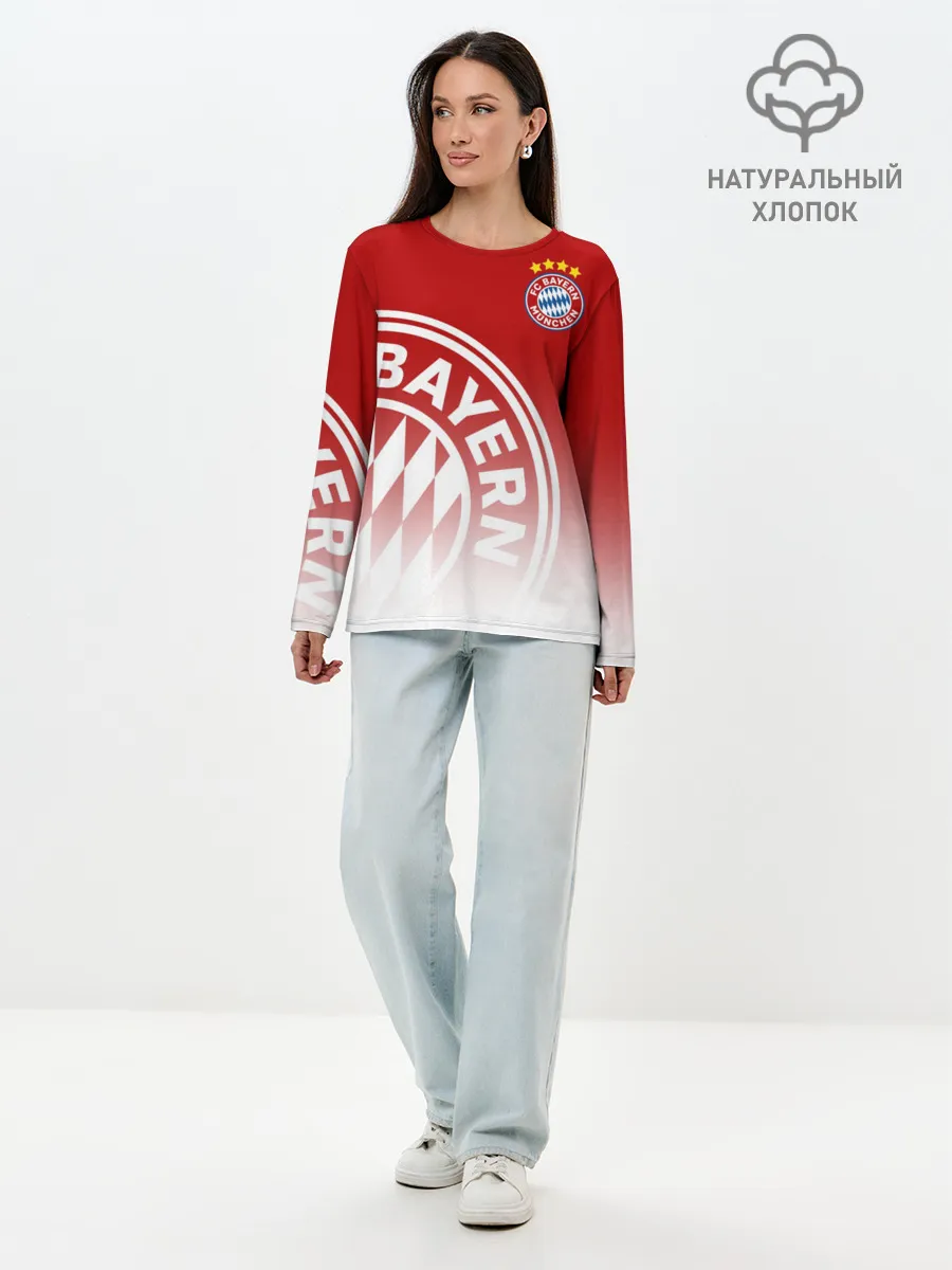 Лонгслив женский. Хлопок / Бавария
