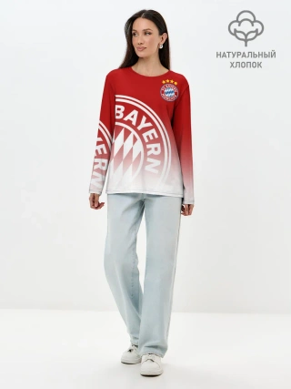 Лонгслив женский. Хлопок / Бавария