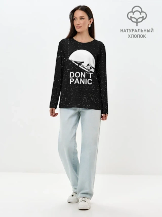Лонгслив женский. Хлопок / DONT PANIC