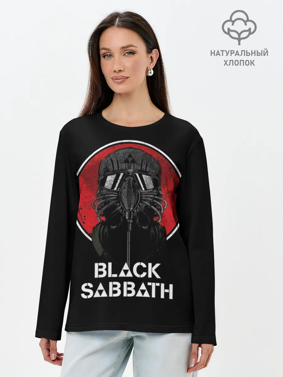 Лонгслив женский. Хлопок / Black Sabbath