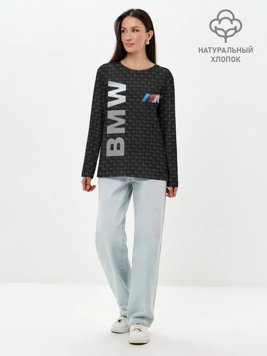 Лонгслив женский. Хлопок / BMW