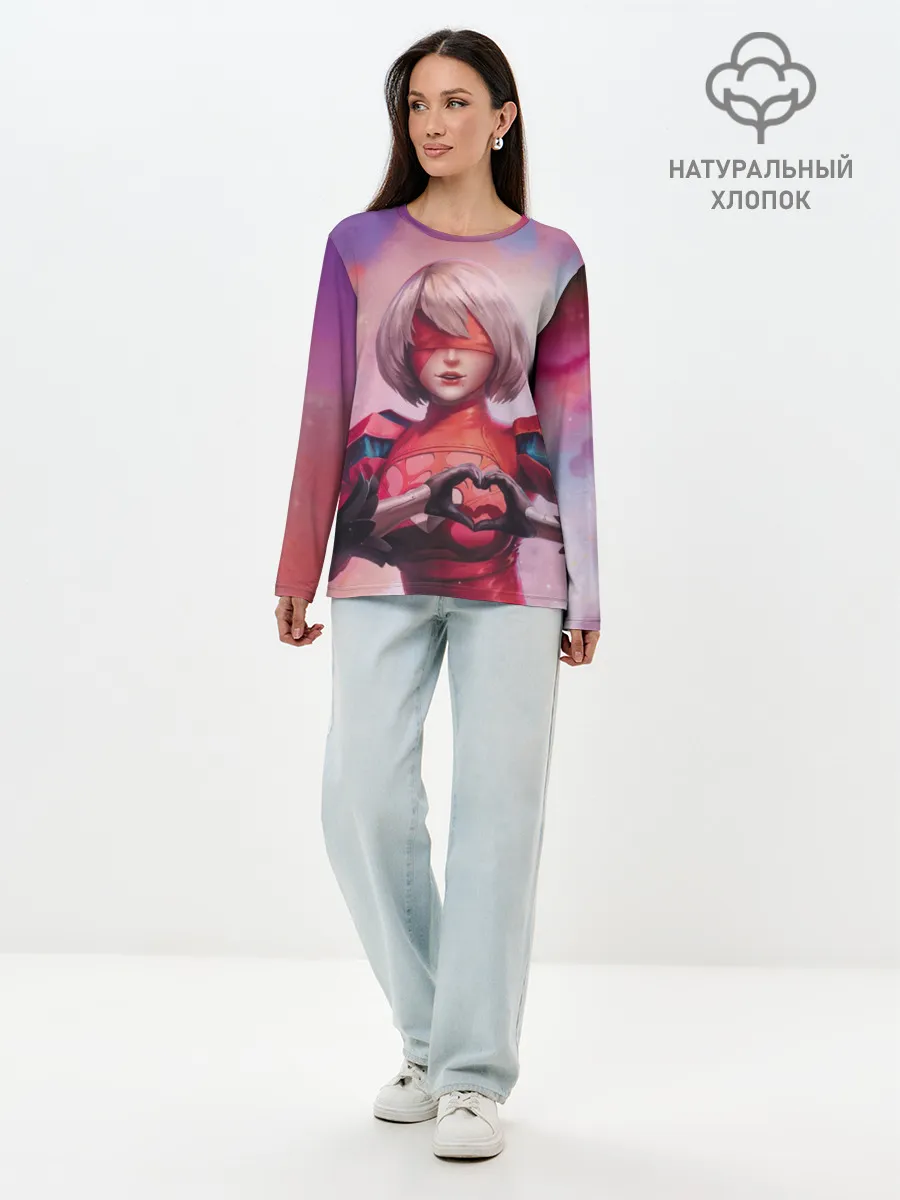 Лонгслив женский. Хлопок / NieR