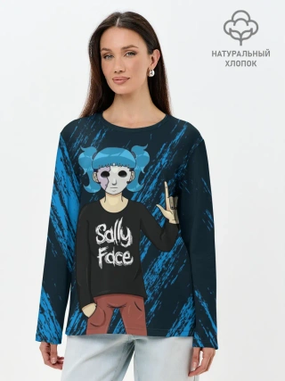 Лонгслив женский. Хлопок / Sally Face по Року