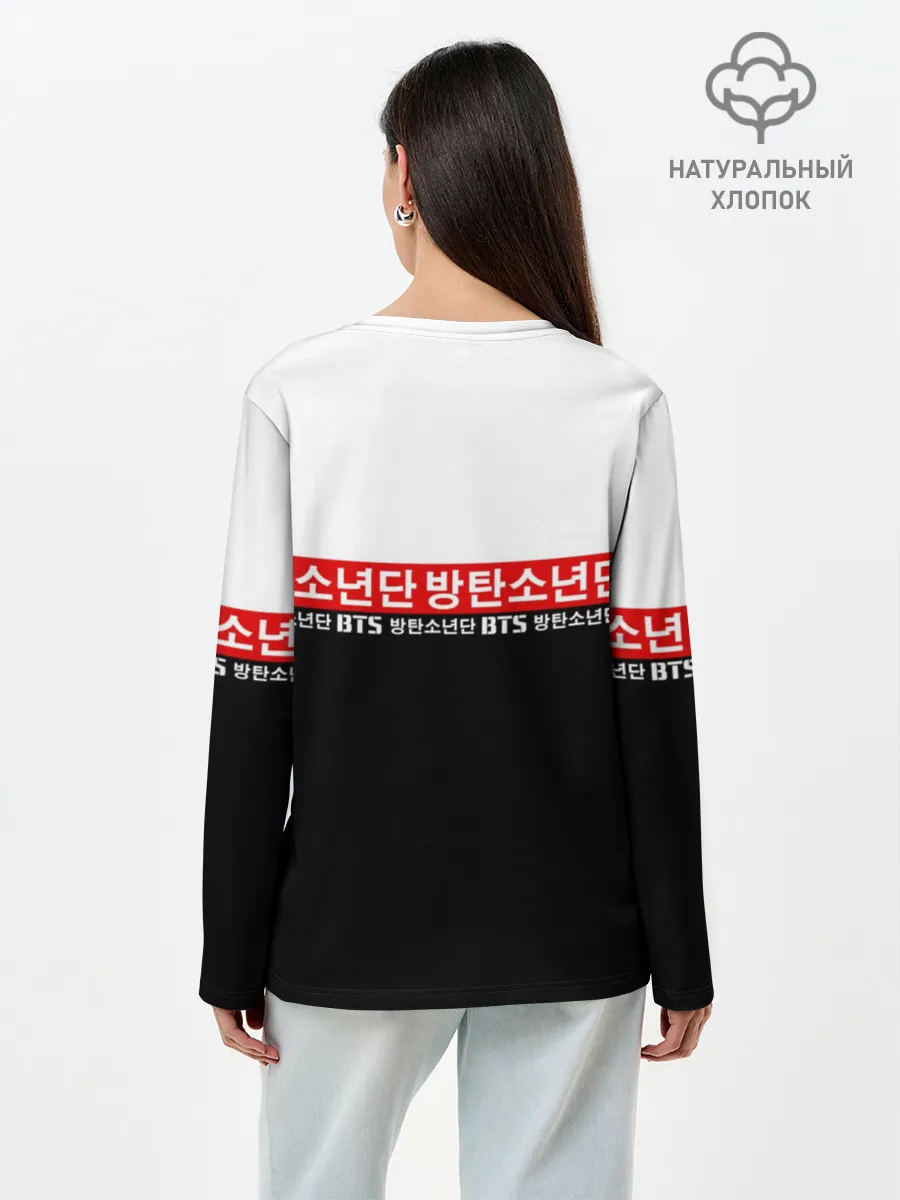 Лонгслив женский. Хлопок / BTS