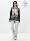 Лонгслив женский. Хлопок / Metro