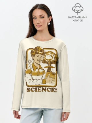 Лонгслив женский. Хлопок / Science