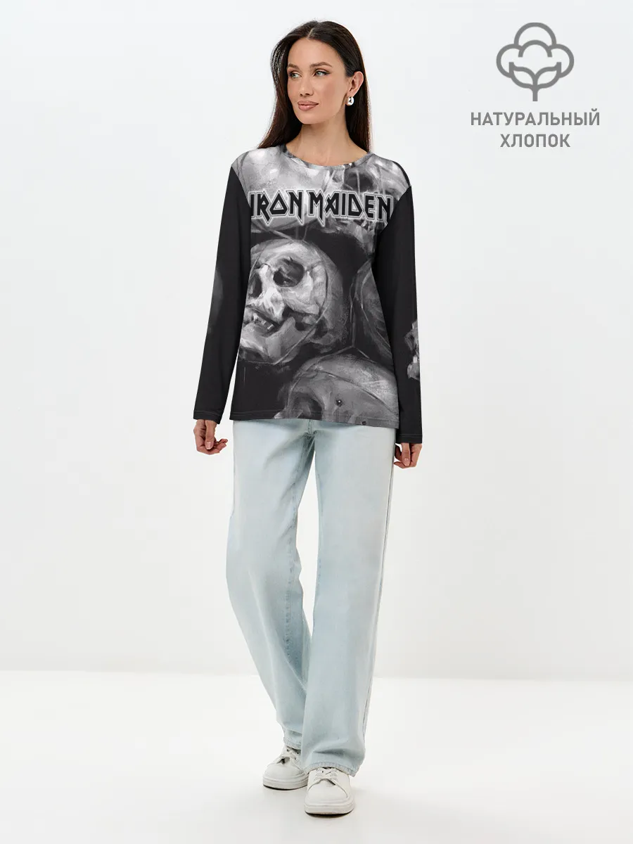 Лонгслив женский. Хлопок / Iron Maiden