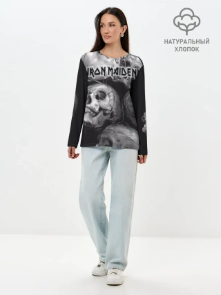Лонгслив женский. Хлопок / Iron Maiden