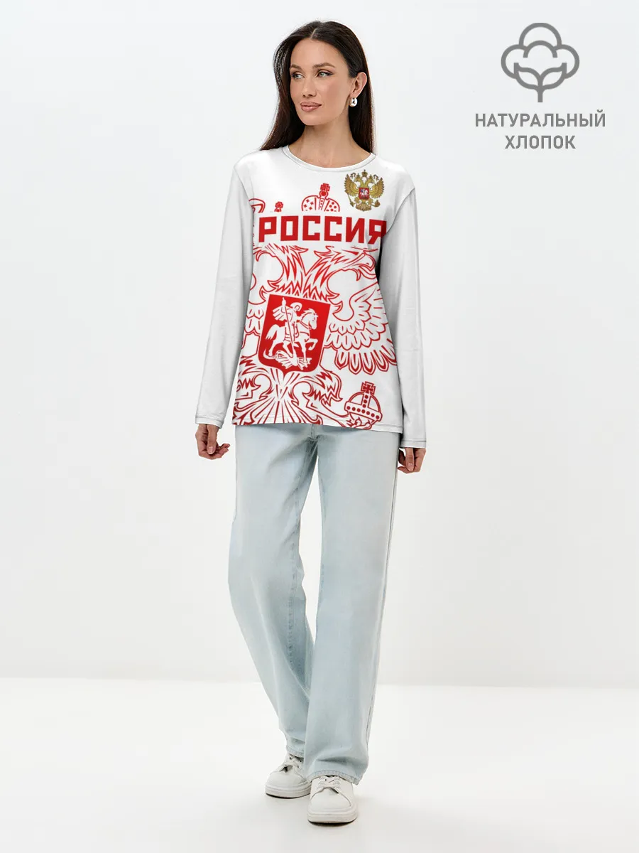 Лонгслив женский. Хлопок / Россия