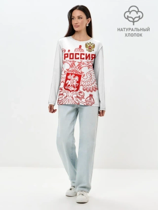 Лонгслив женский. Хлопок / Россия