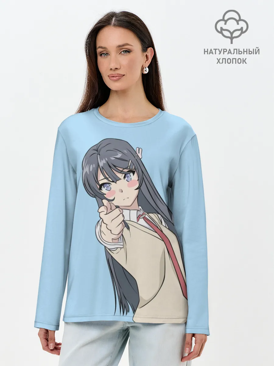 Лонгслив женский. Хлопок / Seishun Buta