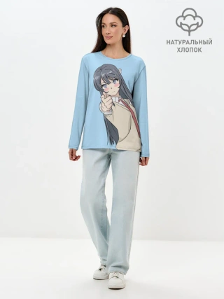 Лонгслив женский. Хлопок / Seishun Buta