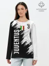 Лонгслив женский. Хлопок / Ювентус