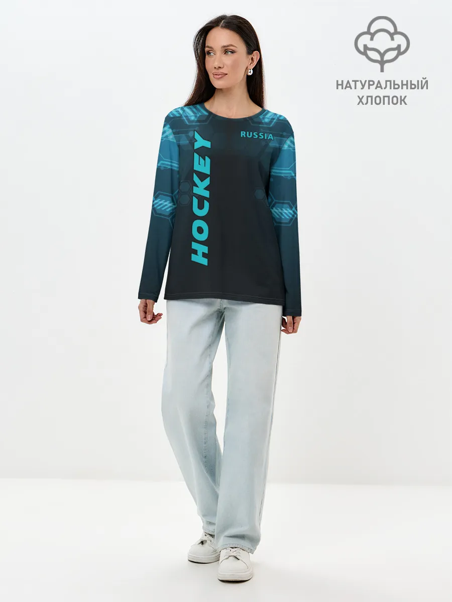 Лонгслив женский. Хлопок / HOCKEY