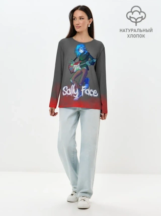 Лонгслив женский. Хлопок / Sally Face