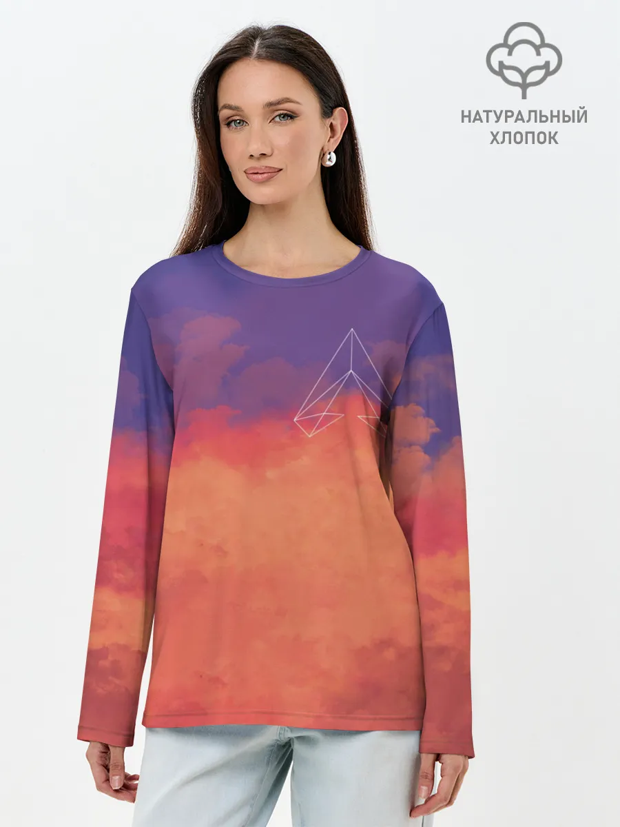Лонгслив женский. Хлопок / Apex