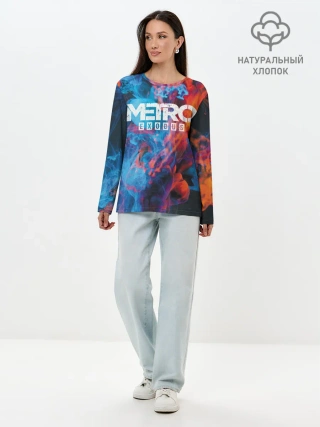 Лонгслив женский. Хлопок / Metro Fire