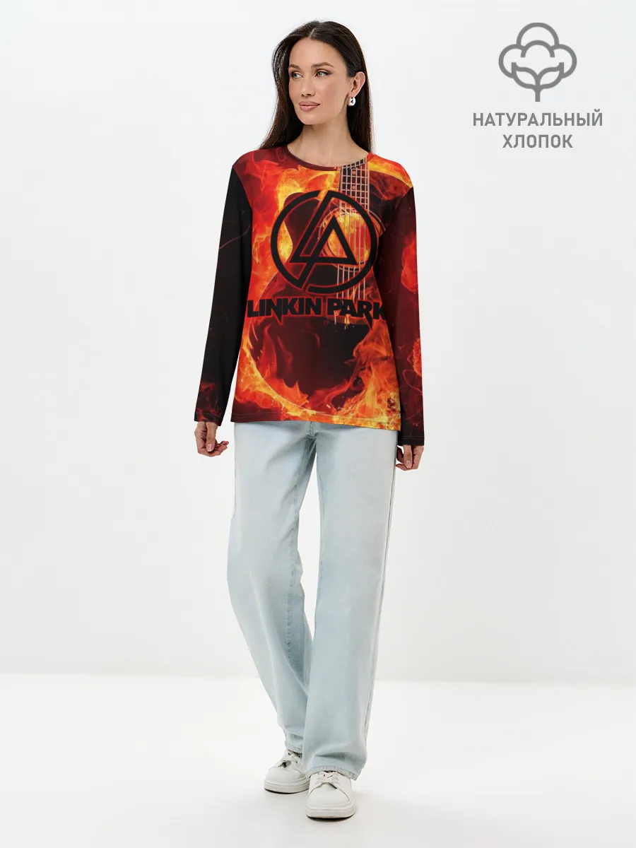 Лонгслив женский. Хлопок / Linkin Park