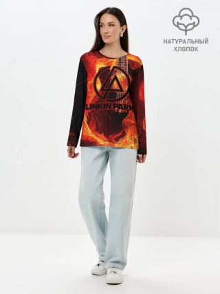Лонгслив женский. Хлопок / Linkin Park