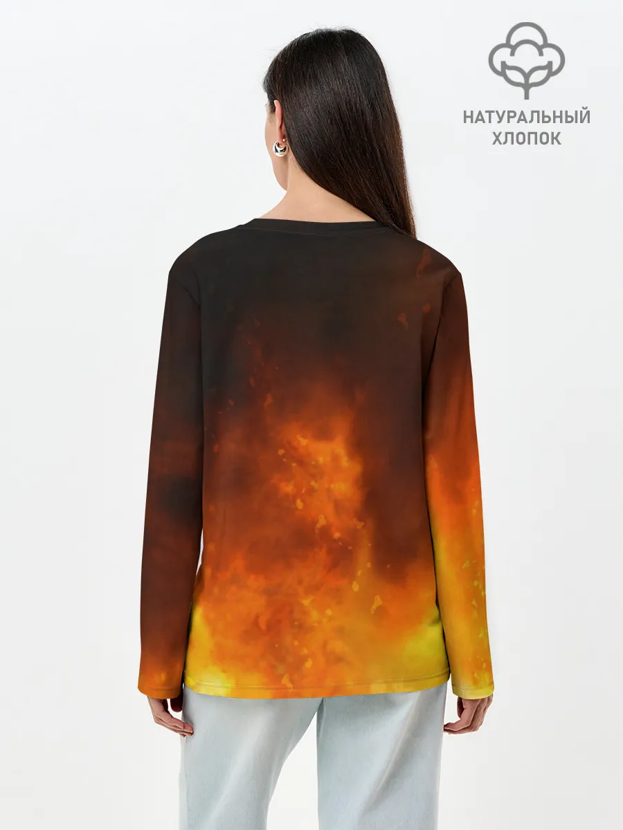 Лонгслив женский. Хлопок / Как приручить дракона