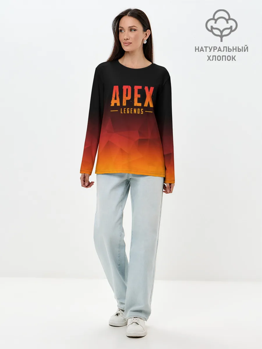 Лонгслив женский. Хлопок / APEX LEGENDS | АПЕКС ЛЕГЕНДС