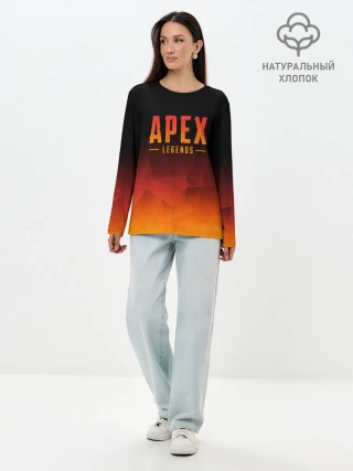 Лонгслив женский. Хлопок / APEX LEGENDS | АПЕКС ЛЕГЕНДС