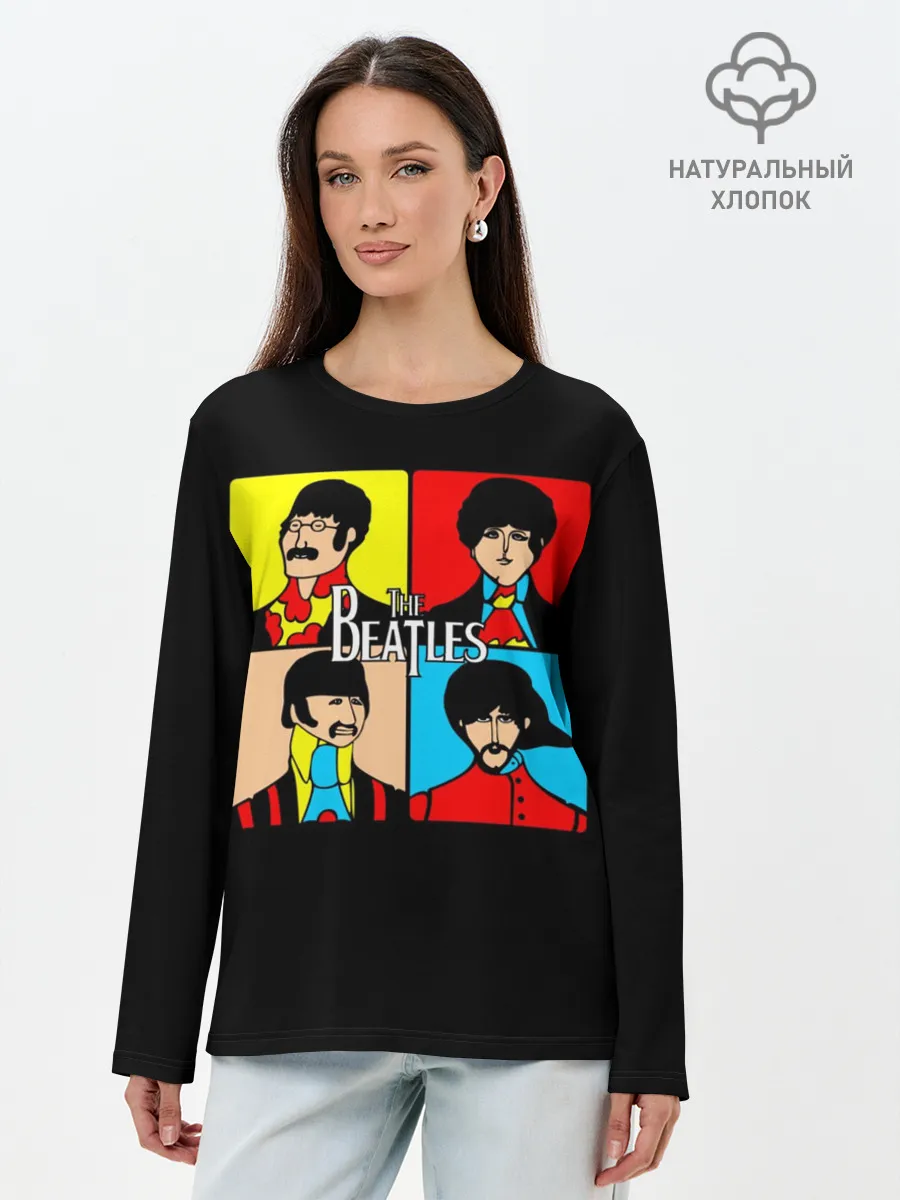 Лонгслив женский. Хлопок / The Beatles