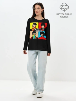 Лонгслив женский. Хлопок / The Beatles