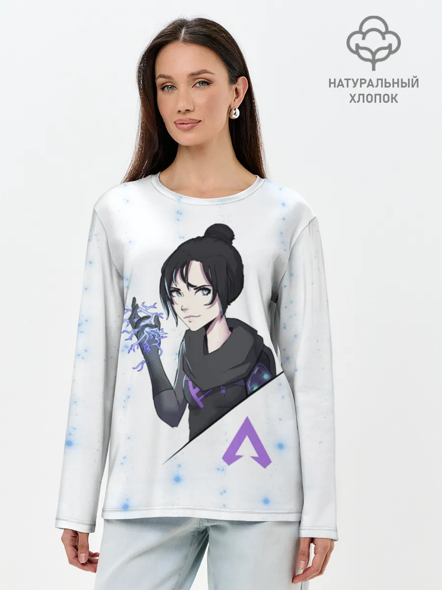 Лонгслив женский. Хлопок / Apex Legends - Wraith