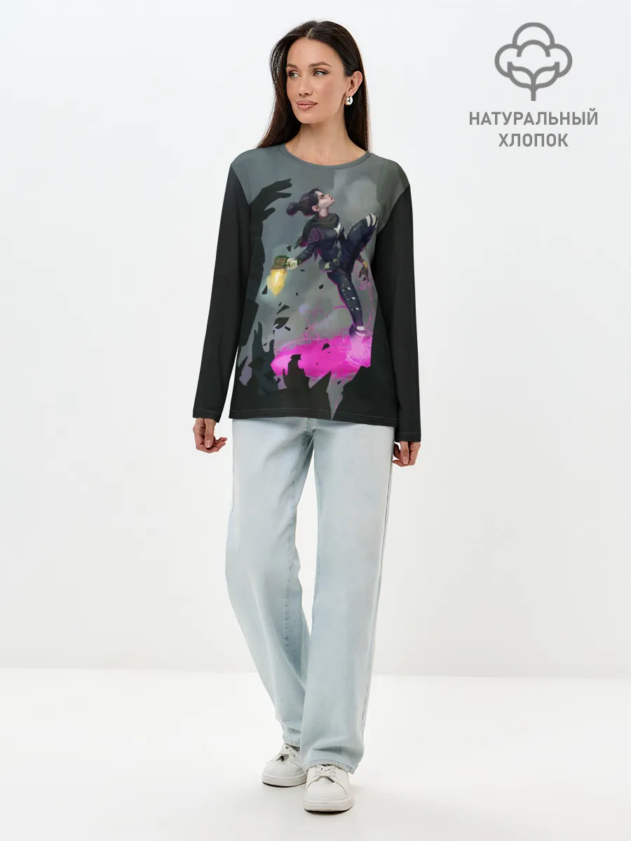 Лонгслив женский. Хлопок / APEX LEGENDS - Wraith